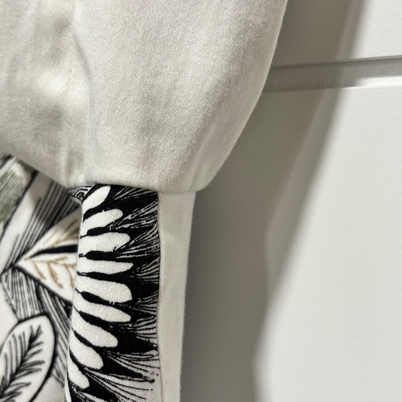 Chico's lined floral print wide 3/4 sleeve open front jacket us size 8/10 - Picture 7 of 15